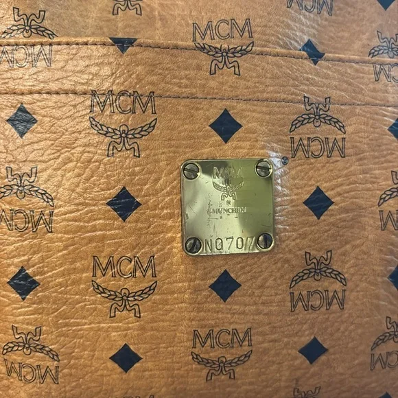 MCM Brown Monogram Tote Bag - Picture 3 of 16